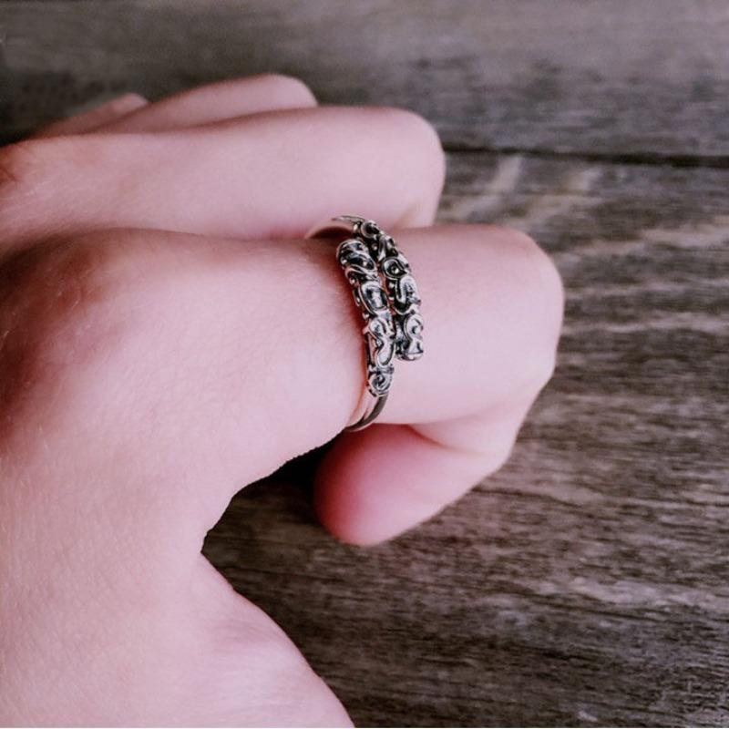 

Mary Minimalist cute kitten ring - women s niche design, light luxury, high-end feel, openable kt cat ring Adjustable opening