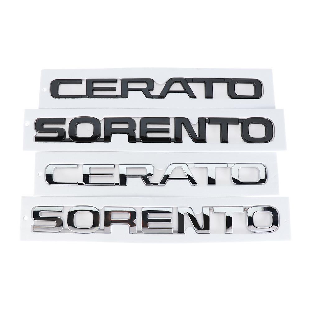Car Styling Metal For KIA CERATO SORENTO Logo Superior Quality Car Side Fender Emblem Rear Trunk Badge Decor Sticker