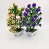 Multicolor Artificial Plants Bonsai Table Decoration with Flowerpot Simulation Flower Tree Pot Plastic Photography Props