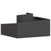 Garden Planter Black 80 X 80 X 50 Cm Cold Rolled Steel
