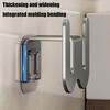 Wall-Mounted Shoe Rack with Drainage Holes Space-Saving Aluminum Hooks for Bathroom Kitchen No-Drill Adhesive Installation Rack for Slippers Towels