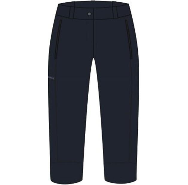 Брюки VAUDE Farley Stretch Capri III черный