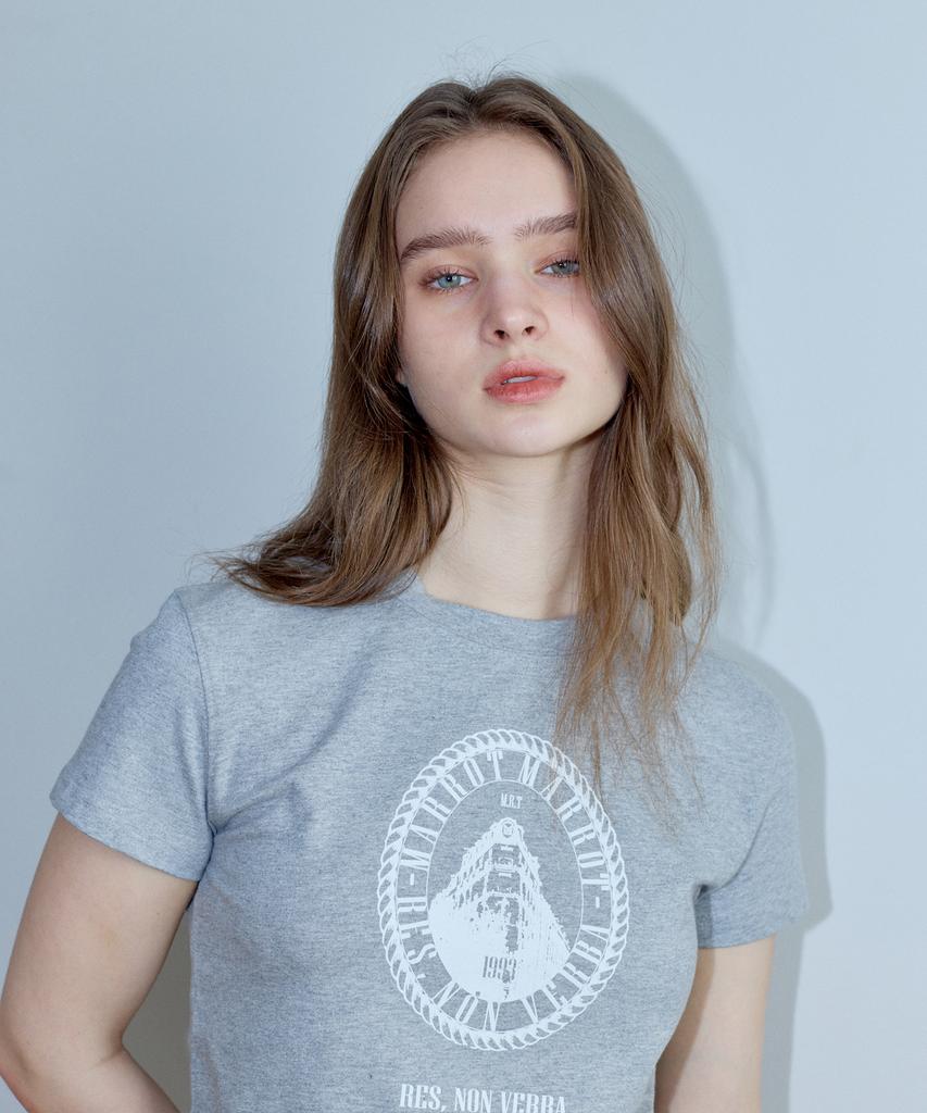 MARROT French Crop T-Shirt_Gray