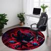 Dark S-Sonic Office Round Area Rug, Under Office Chairs Bedroom Living Room Home Decor  A1022313