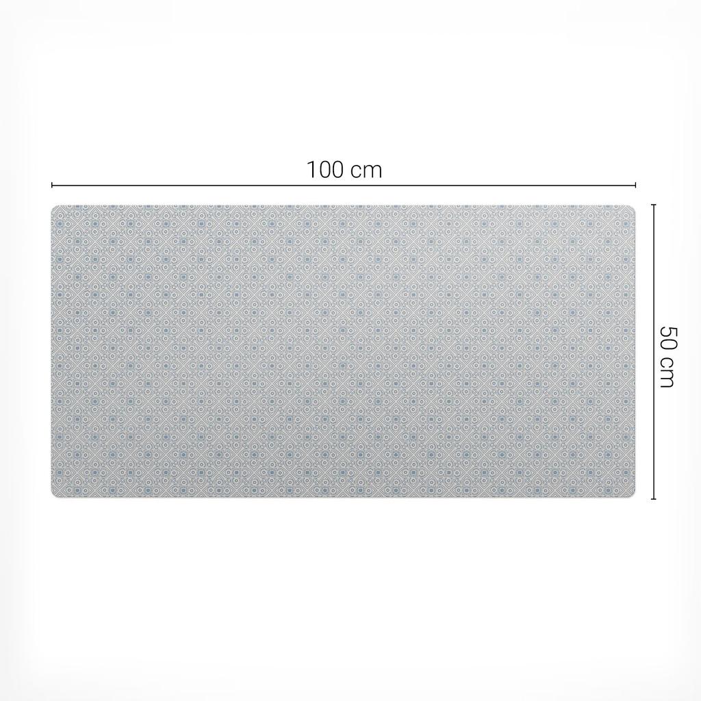 Protective Desk Mat With Geometric Retro Pattern Graphic 100X50 Cm