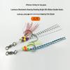 Hand-Tied Luminous Sea Fishing Jig with Double Silicone Ribbons and High Carbon Steel Fish Hooks.