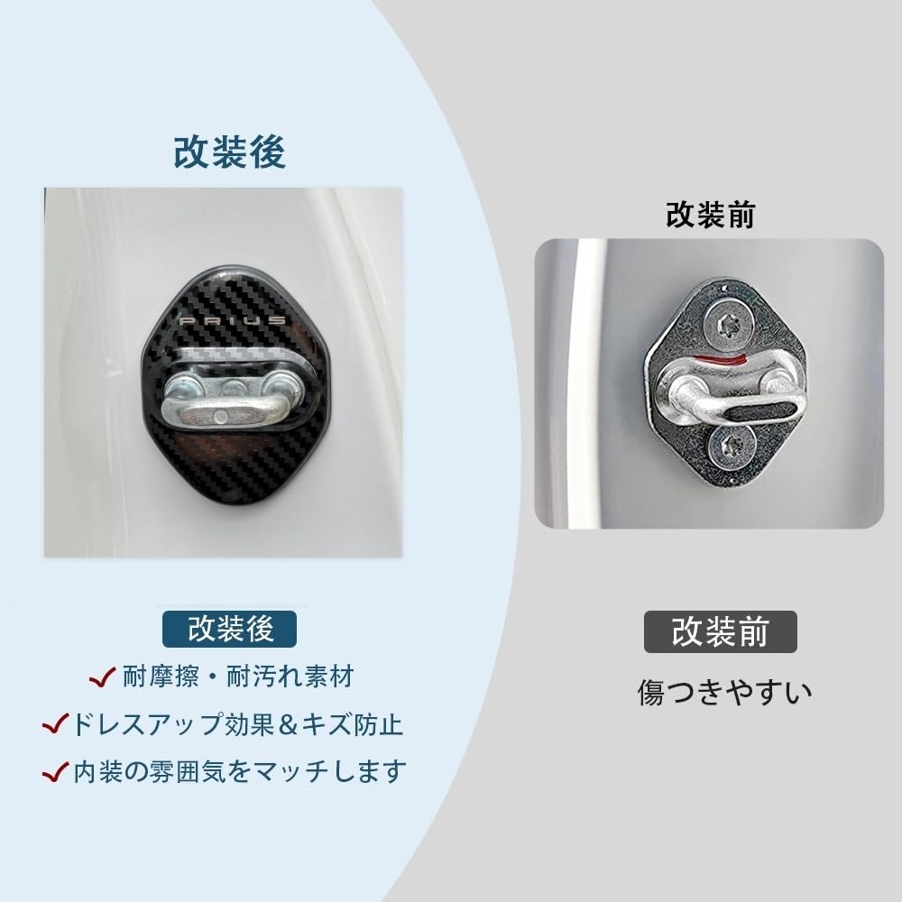 MEKOMEKO Compatible Prius 50 Series 60 Series Striker Cover Door