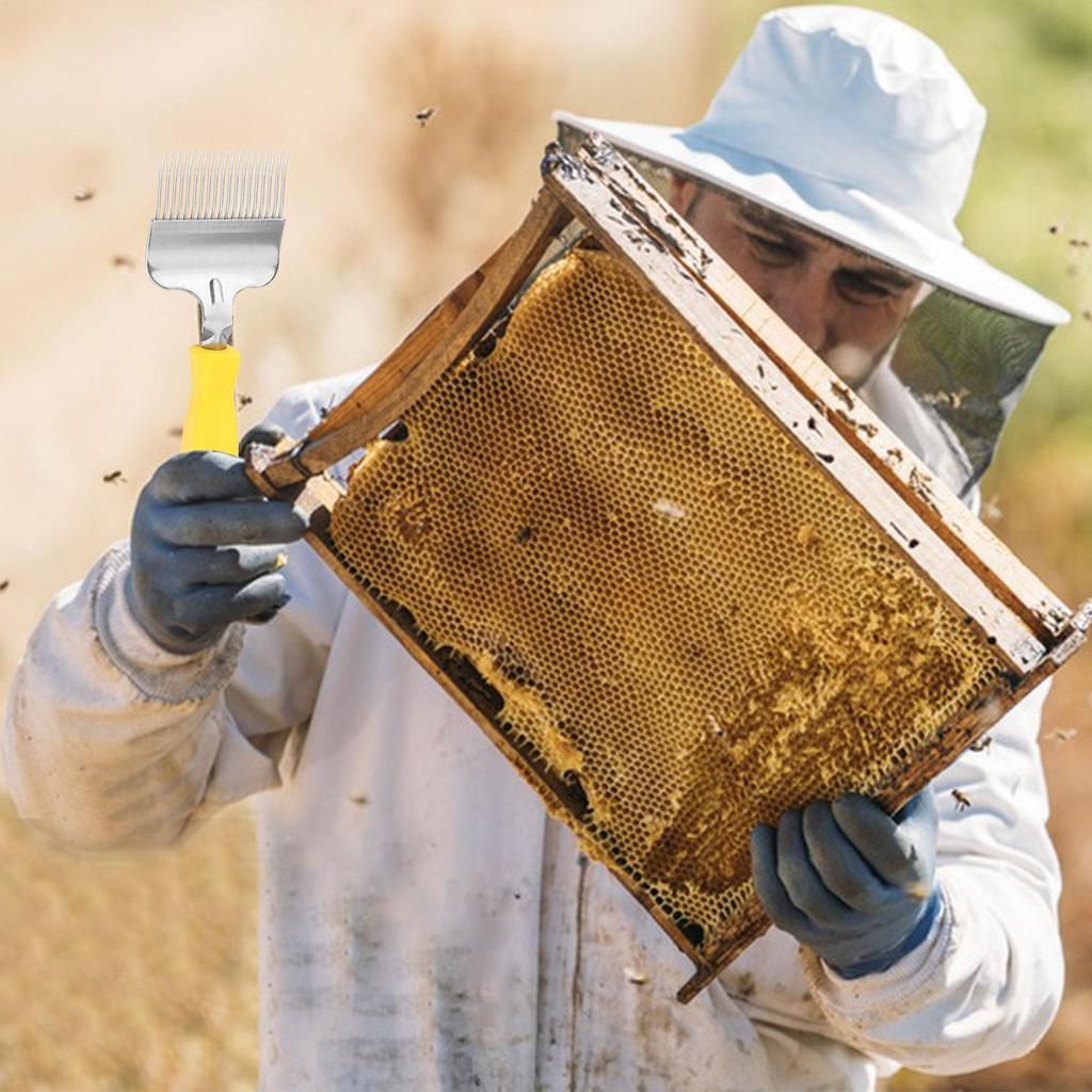 Honey Uncapping Fork With Handle Small Extractor Beekeeping Bee Hive Honey Scrapers For Bee Keeping Farm Outdoor Indoor Backyard