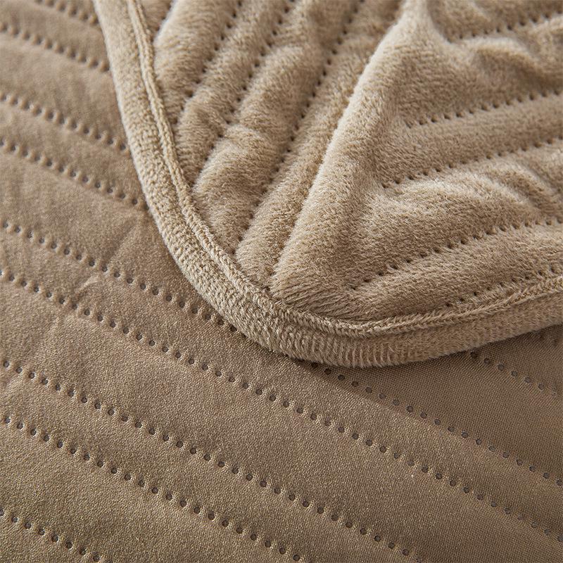 European Crystal Velvet Quilted Bedspread - Casual Household Blanket for Russia