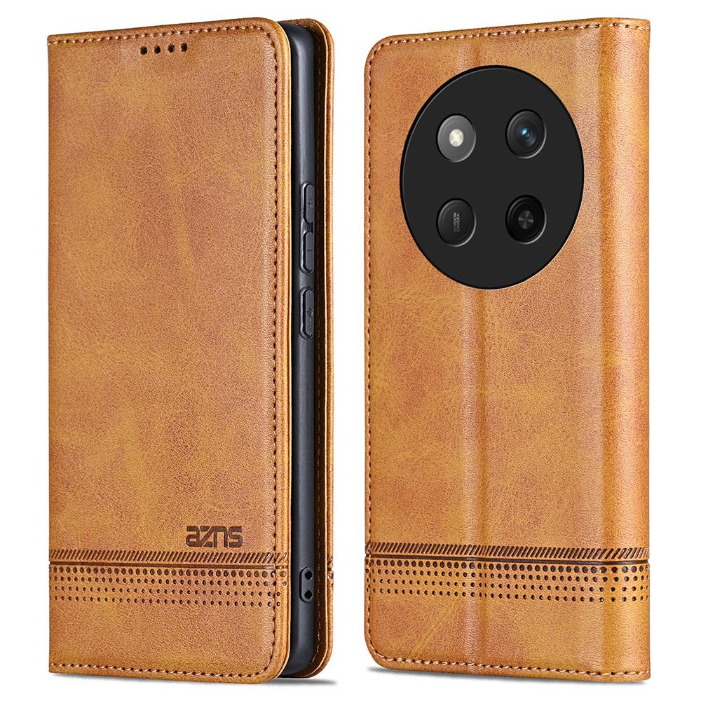 For Honor X60 Pro 5G Case Cowhide Texture PU Leather Wallet Phone Cover