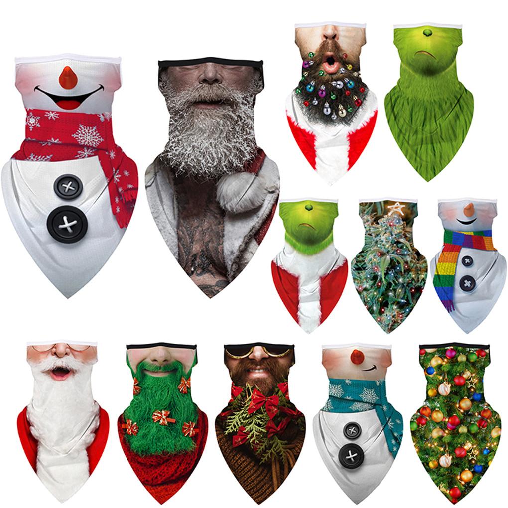 Weihnachten Halbgesichtsmaske Unisex Sturmhaube Bandana Nackenwärmer Schlauchschal Kopfbedeckung