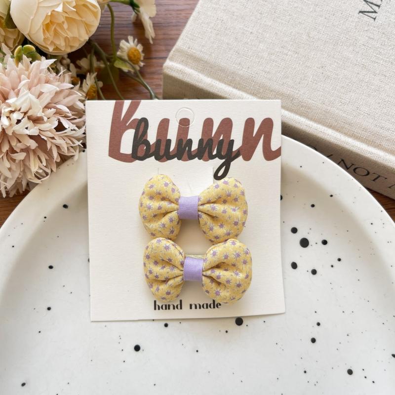 2pcs/set Funny Bunny Baby Girls Hair Clip Bow Flower Star Lattice Kids Hairclips Hairpins Headdress Children Hair Accessories