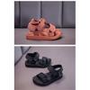 Summer New Children's Shoes Boys Casual Versatile Beach Shoes Girls Woven Strap Fashion Simple Open-Toe Sandals