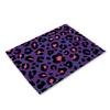 Anti-scalding Table Mats Leopard Print Linen Placemats For Kitchen Table Cup Coasters Placemat For Dining Table