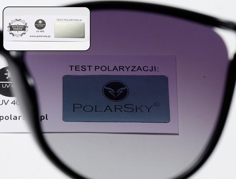 Okulary przeciwsłoneczne kocie z kryształkami polarsky (245)