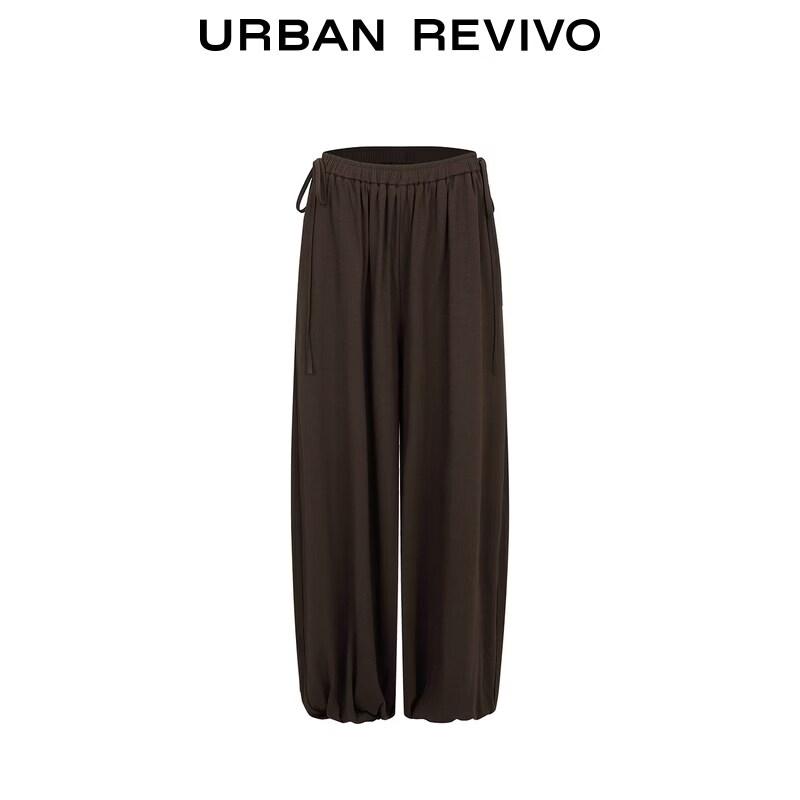 UR2026 Women's Casual Retro Double Tie Jogger Pants