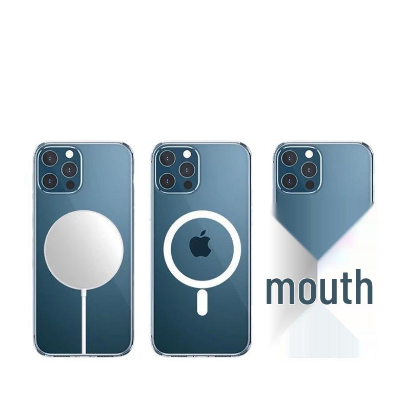 Magnetic Transparent Acrylic Phone Case for iPhone 17/16 Pro Max/15/14/13, Non-Yellowing