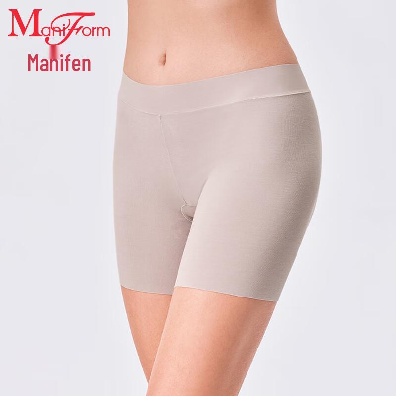 Maniform Women's Seamless Mid-Rise Lace Anti-Chafing Shorts
