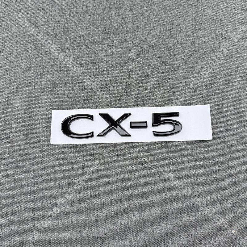 Car Front Grille Decorative Front Cover Badge Accessories for 2022-23-24-2025 Year MAZDA CX-5 Trunk Badge 2.5 AWD Emblems  Black