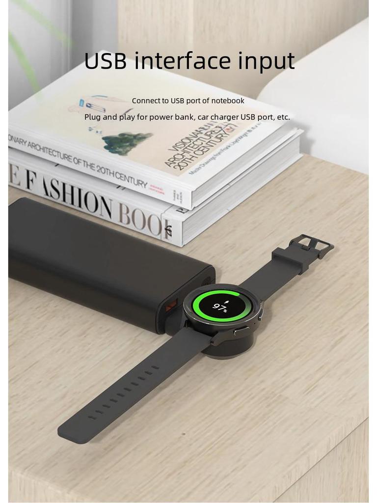USB Dual Mode Wireless Charger for Samsung Galaxy Watch7/6/5/4/Active2/S3