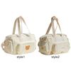 Quilted Diaper Bag Tote Multifunction Baby Diaper Bag with Shoulder Strap Storage Bag for Boys & Girls