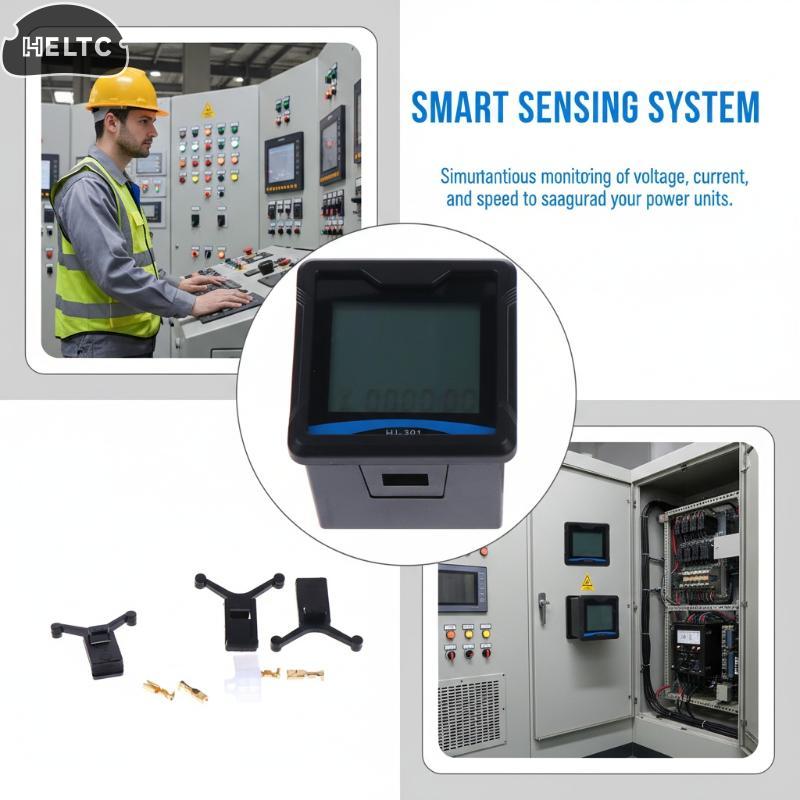 1Set HJ-301 Generator Digital Meter Fit Diesel Generator 3KW 5KW 7KW 8KW 10KW Generator Digital Meter HAN JING HJ 301