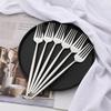24Pcs Mirror Flatware Set Kitchen Stainless Steel Tableware Set Hotel Dinnerware Set Western Silver Cutlery Set Gift