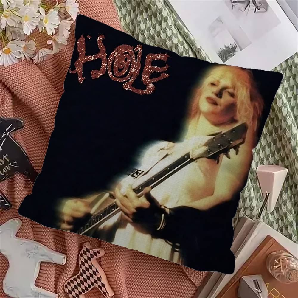 Alternative Rock Band Hole Classic Vintage Pillow Cushion Cover Pillowcase Living Room Sofa Home Decor Customized