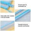 Paper Organizer Zipper Pencil Case Large Capacity Transparent Mesh File Folder Double Pocket