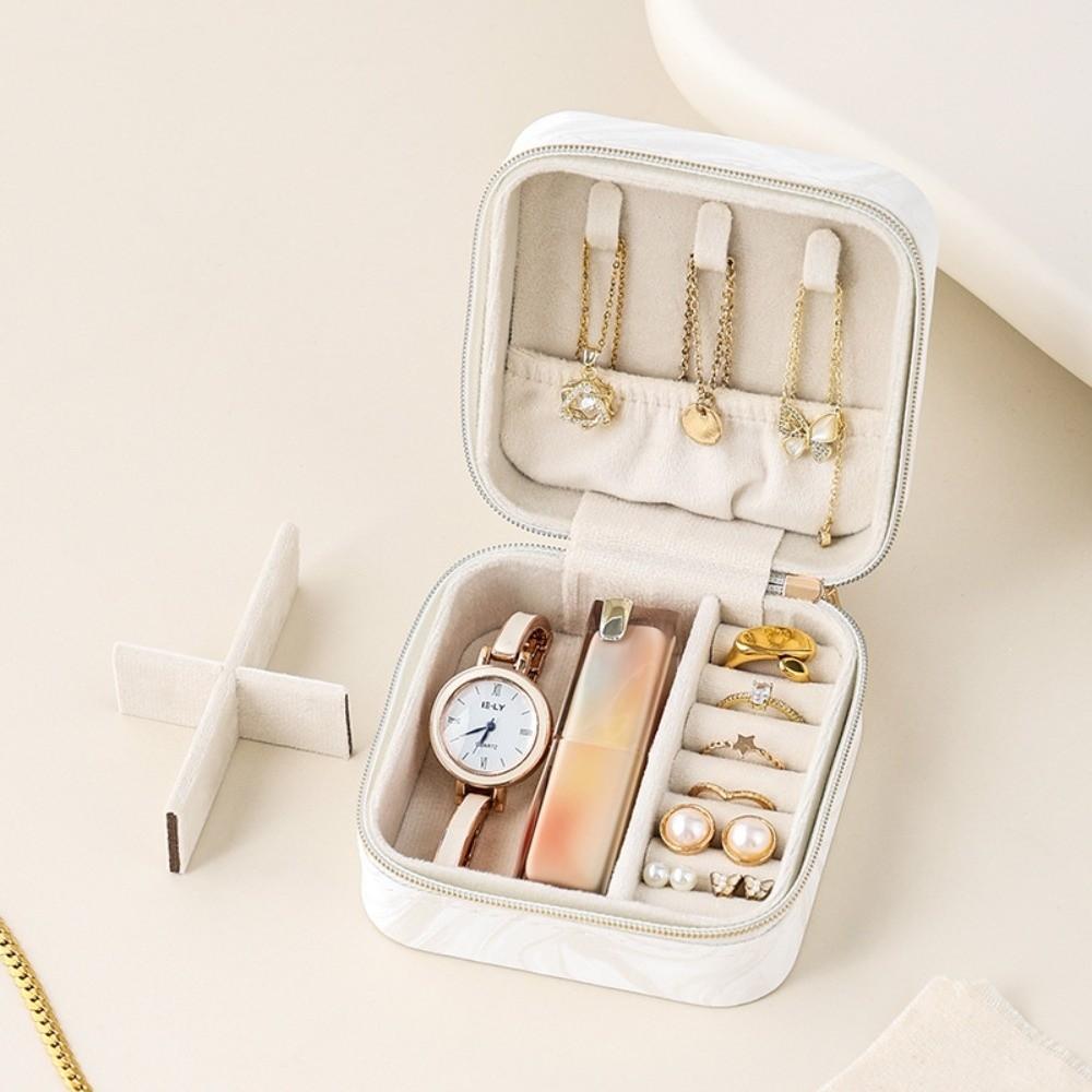 Mini Jewelry Storage Box Layered Jewelry Display Case Earrings Necklace Ring Jewelry Box  Home