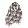 Scarf Women's Winter High End New Thickened Warm Scarf Plaid Shawl Versatile Autumn and Winter