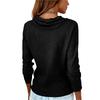 Women's Spring  Color Scoop Neck Long Sleeve T-Shirt