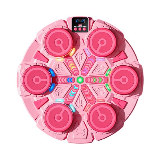 Muzikinis bokso aparatas su pirštinėmis, montuojamas ant sienos, Bluetooth suderinamas bokso taikinys su LED, 9 greičių reguliuojamas elektroninis bokso treneris, smūgiavimo padėklas