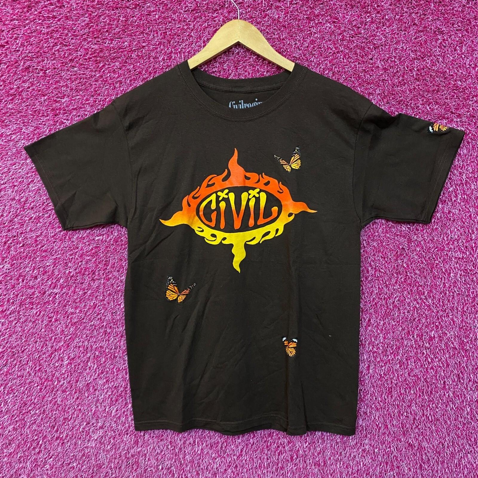 Civil Regime Butterflies Tshirt size medium S