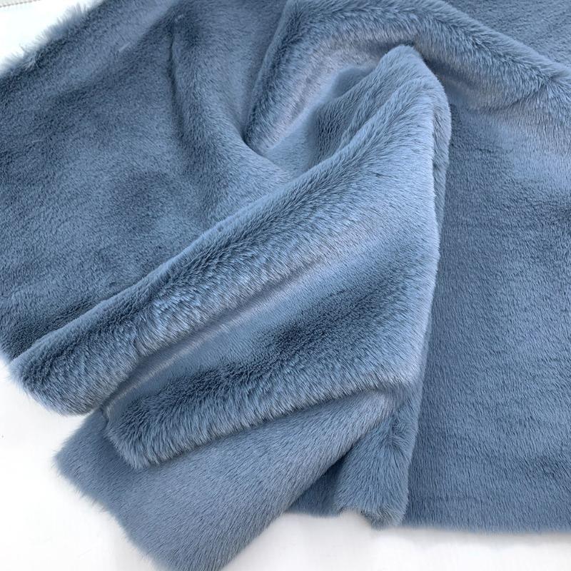 10mm Thickened Imitate Rabbit Fur Plush Fabric Thickened Polyester Artificial Wool Doll Cotton Doll Material Decorative Fabric