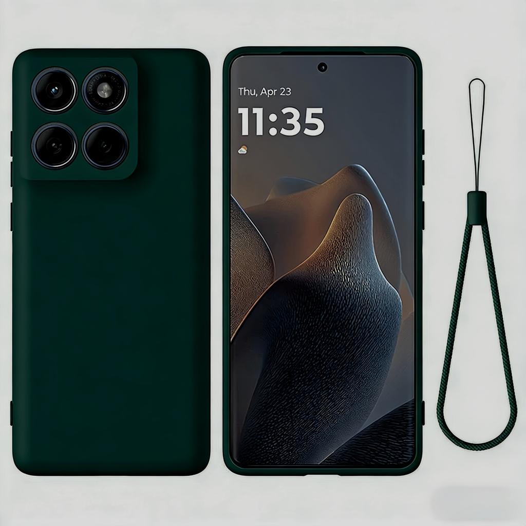With Lanyard Fashion Solid Colour Shockproof Protective Liquid Silicone Phone Case For Mote Edge 70 60 50 Fusion Pro Ultra