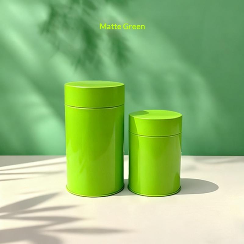 Tea Tin Canister Stainless Steel Coffee And Tea Canister With Airtight Double Lids Loose Leaf Tea Storage Container Kitchen Cup