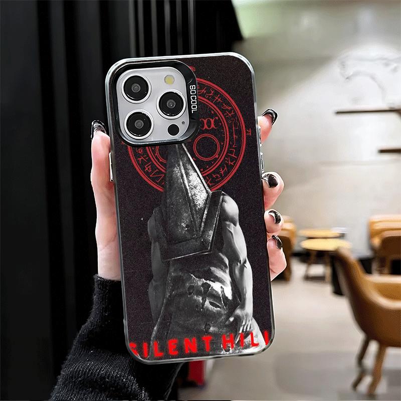 Silent Hill Horror Theme Soft Phone Case for iPhone 15 16 17 Pro Max 17Air 16E 14 Plus 13 12 Mini Shockproof Cover Back Shell
