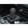 For Mazda CX-5 2017-2024 Gray Alcantara Console Gear Shift Knob Head Cover Trim