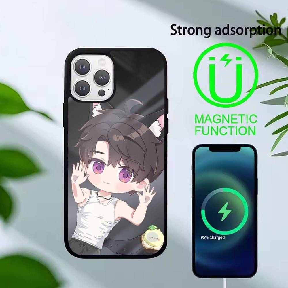 

L-Love And Deepspace Phone Case For iPhone 17,16,15,14,13,Pro,Max,Plus,Magnetic For Magsafe Wireless Charging iPhone12PROMAX