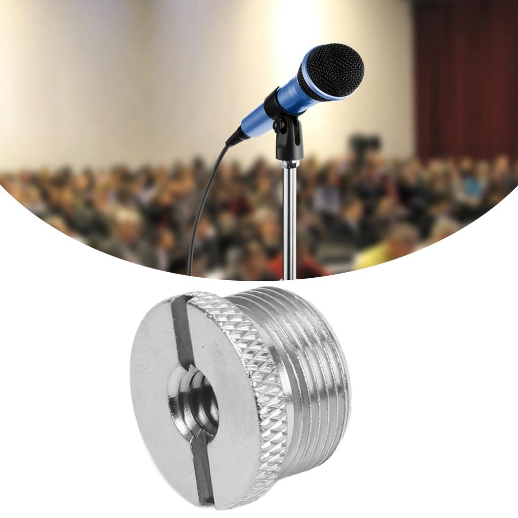 1/4 Female to 5/8 Male Screw Adapter   Anodizing Trtment Durbale Mic Thrd Adapter
