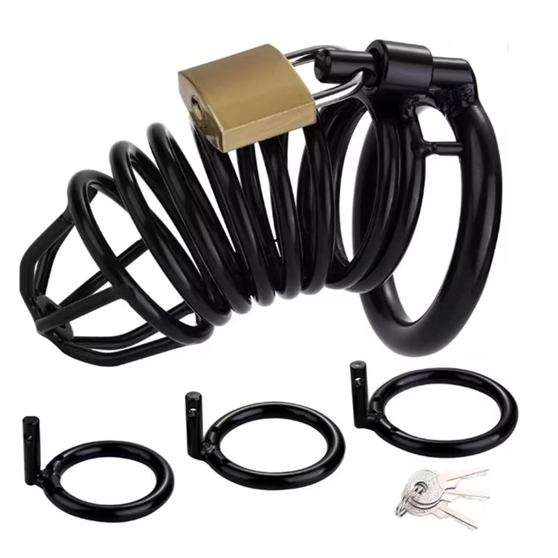 Male Chastity Device Stainless Steel Cock Cage Hollow Breathable Penis Sleeve Erotic Urethral Lock Ring Adult Sex Toys for Men