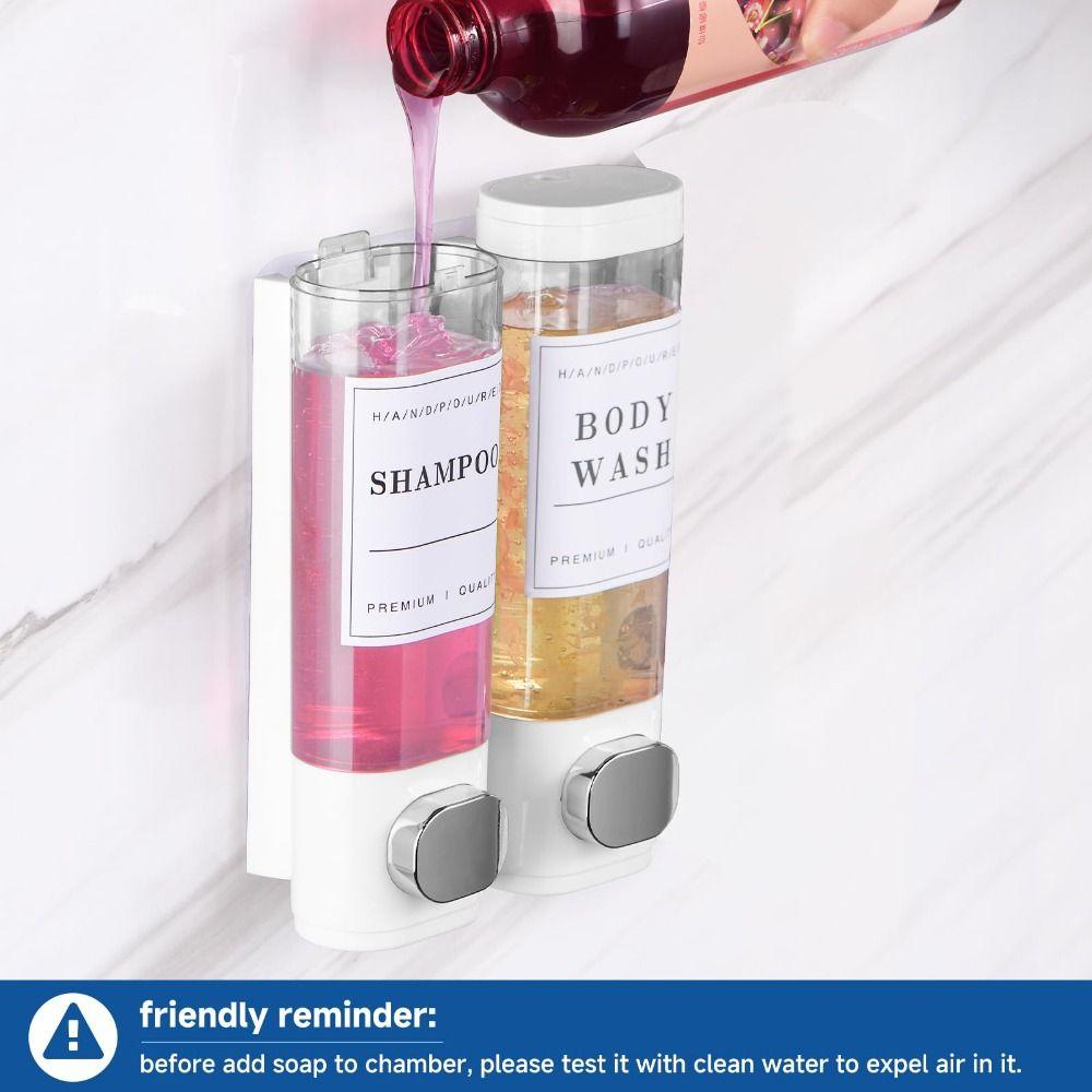 Wall Mounted Shower Soap Dispenser No Drill Conditioner Dispenser For Bathroom Hotel