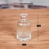 Retro Embossed Transparent Glass Vase: French-Inspired Luxury Home Decor for Living Room