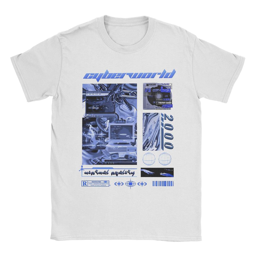 Unisex Unisexs Frutiger Aero T Shirts Tech The Future That Was Promised 100 Cotton Humorous Short Sleeve Tees Plus Size Tshirts