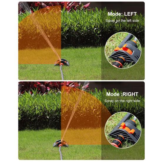 Oscillating Sprinkler 19-Hole Nozzle Lawn Sprinkler Wide Coverage Irrigation Water Sprinkler for Patio Yard Lawn Watering