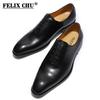 Fashion Mens Formal Shoes Genuine Leather Hand Painted Whole-cut Oxford Shoes for Men Italian Dress Shoes for Business Office Company