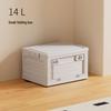 Portable Transparent Book Storage Box with Wheels and Dustproof Cover