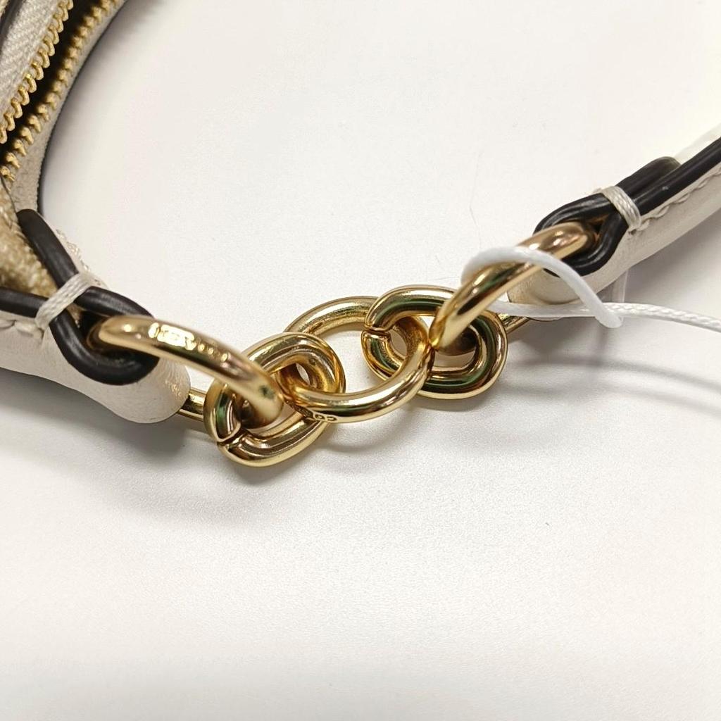 [Tweedehands] Payton 21 Klassieke Monogram Ritssluiting PVC Leer Halve Maan Schoudertas - Uitstekend #DDBKMQ