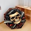 1PC Skull Scissors Artwork Automatic Umbrella - Suitable Travel Outdoor Portable Umbrella Birthday Gift Daily Essentials